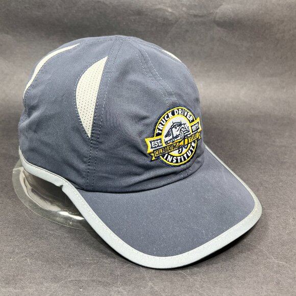 Truck Driver Institute Fl Strap Back Hat Cap Blue Advertising Trucker Logo Mens - Picture 6 of 13